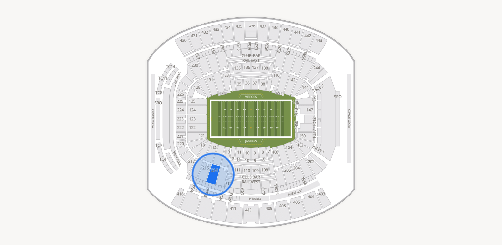 EverBank Stadium Seating Chart