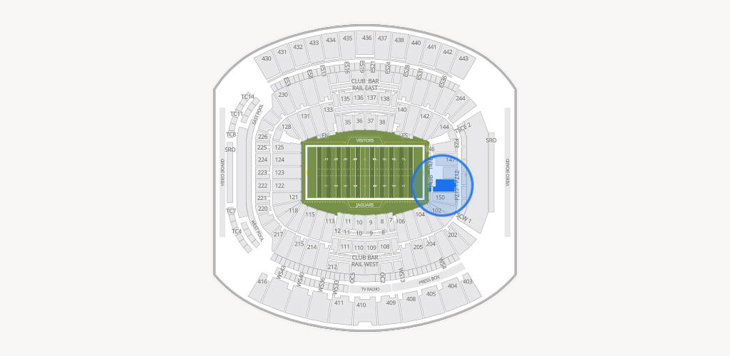 EverBank Stadium Seating Chart