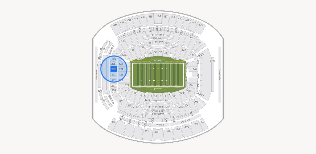 EverBank Stadium Seating Chart