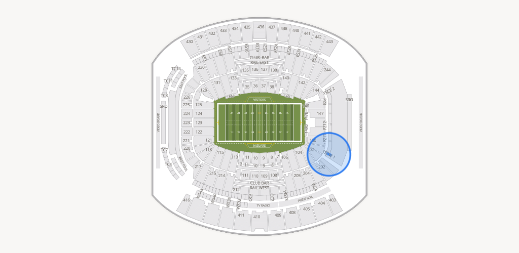 EverBank Stadium Seating Chart