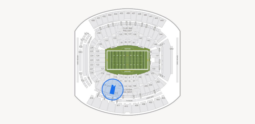 EverBank Stadium Seating Chart