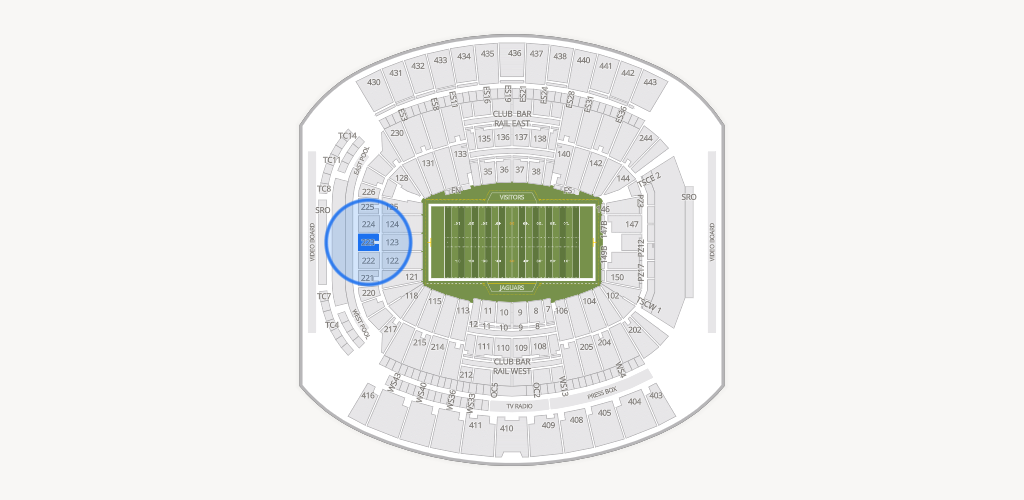 EverBank Stadium Seating Chart