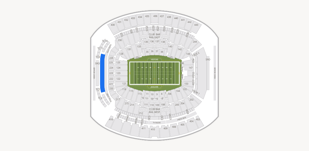 EverBank Stadium Seating Chart
