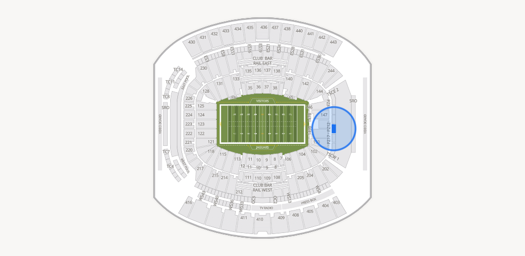 EverBank Stadium Seating Chart