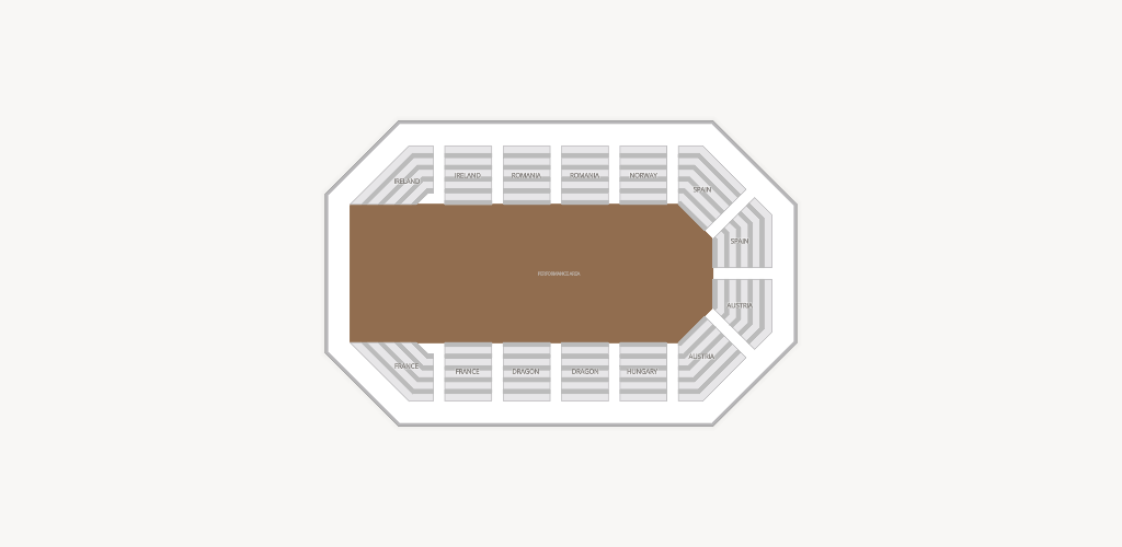 Excalibur Hotel and Casino Seating Chart