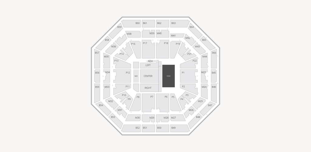 ExtraMile Arena Seating Chart