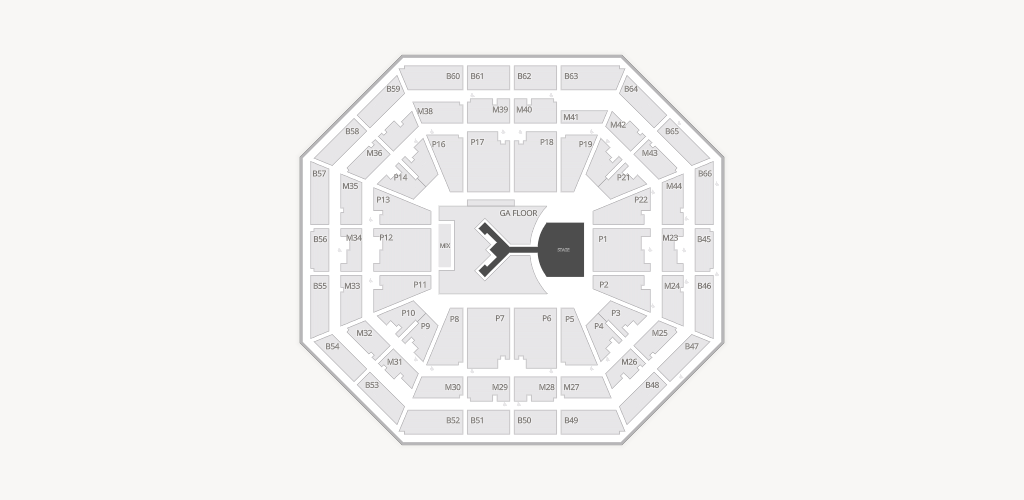 ExtraMile Arena Seating Chart