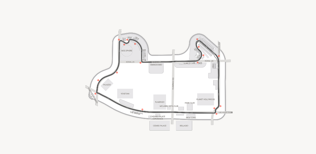 F1 Las Vegas Strip Autodrome Seating Chart