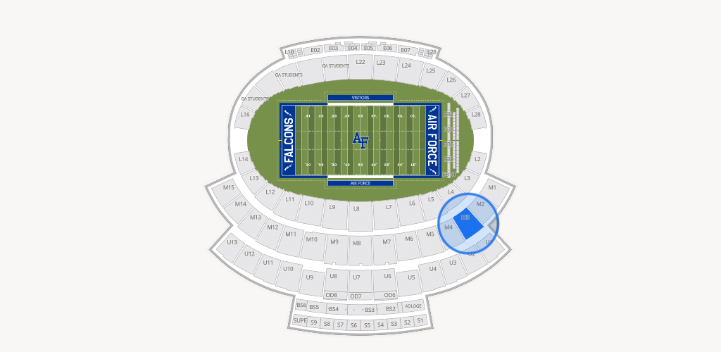 Falcon Stadium Seating Chart