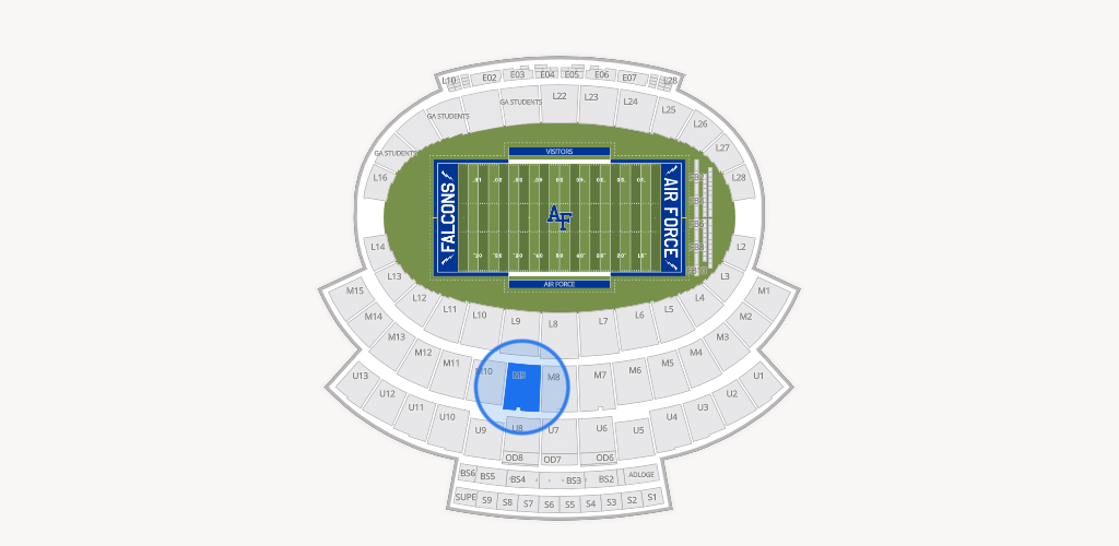 Falcon Stadium Seating Chart