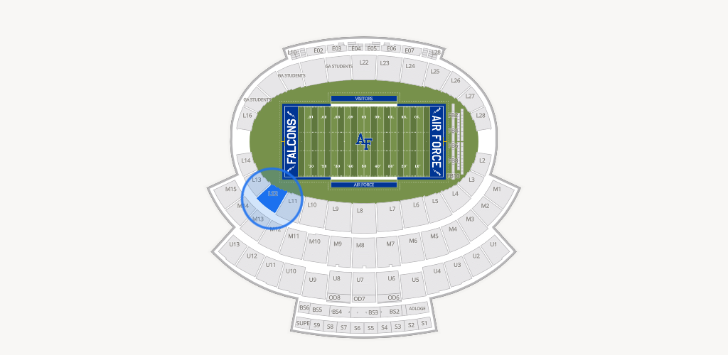 Falcon Stadium Seating Chart