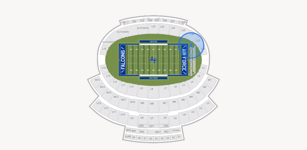 Falcon Stadium Seating Chart