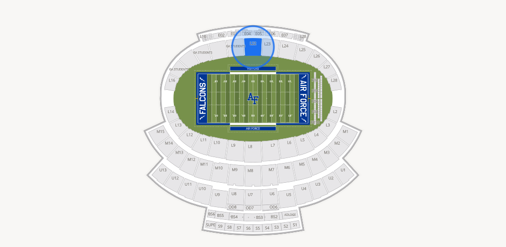 Falcon Stadium Seating Chart