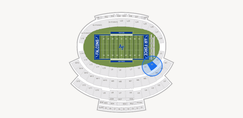 Falcon Stadium Seating Chart