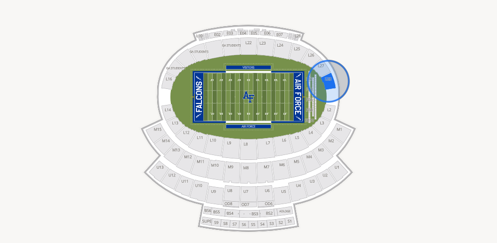 Falcon Stadium Seating Chart