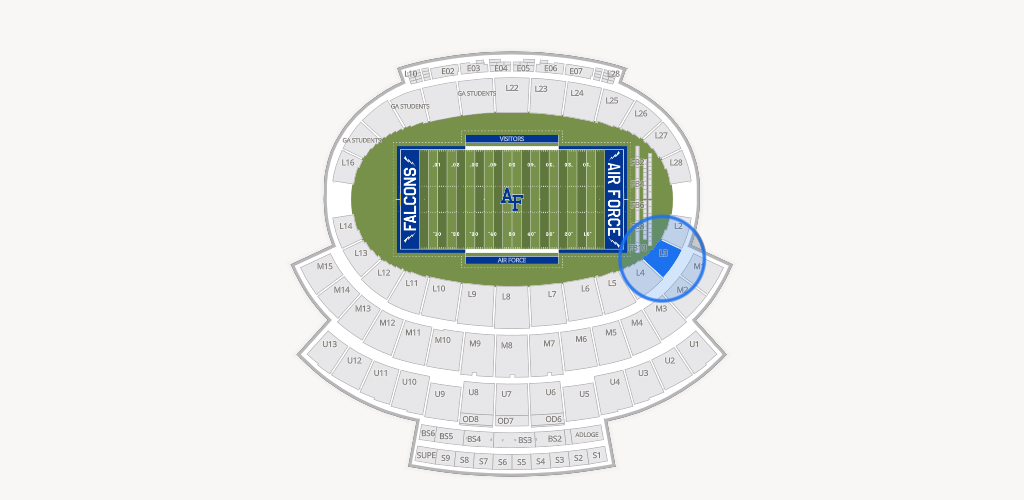 Falcon Stadium Seating Chart