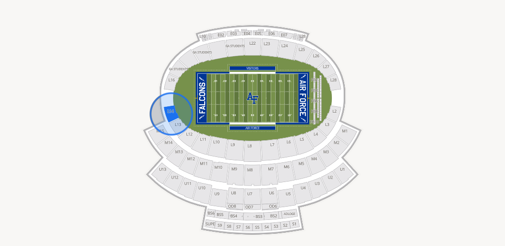 Falcon Stadium Seating Chart