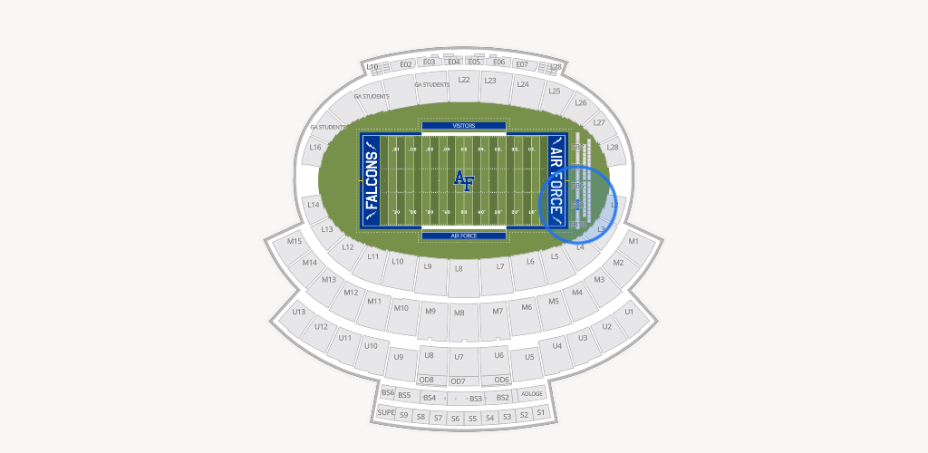 Falcon Stadium Seating Chart