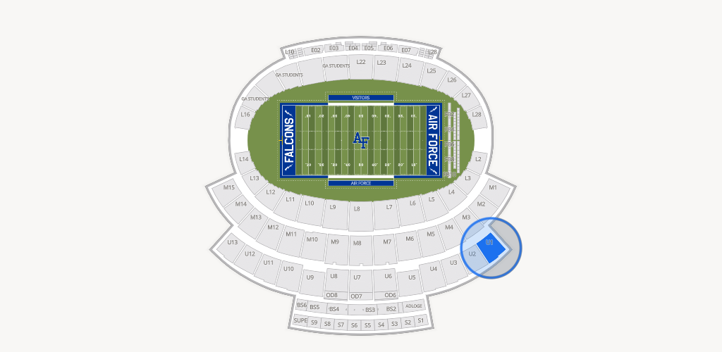 Falcon Stadium Seating Chart