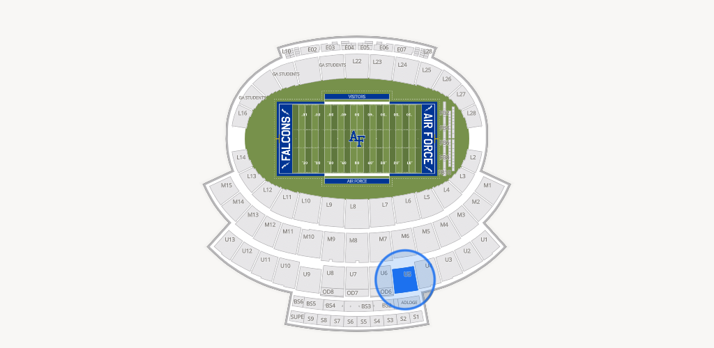 Falcon Stadium Seating Chart
