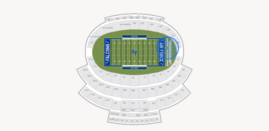Falcon Stadium Seating Chart