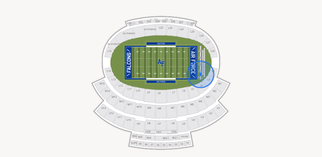 Falcon Stadium Seating Chart