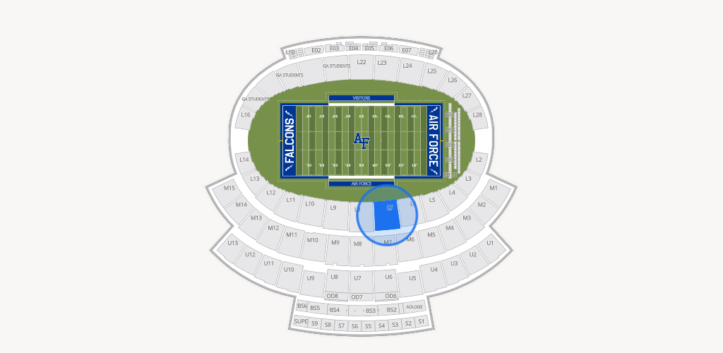 Falcon Stadium Seating Chart