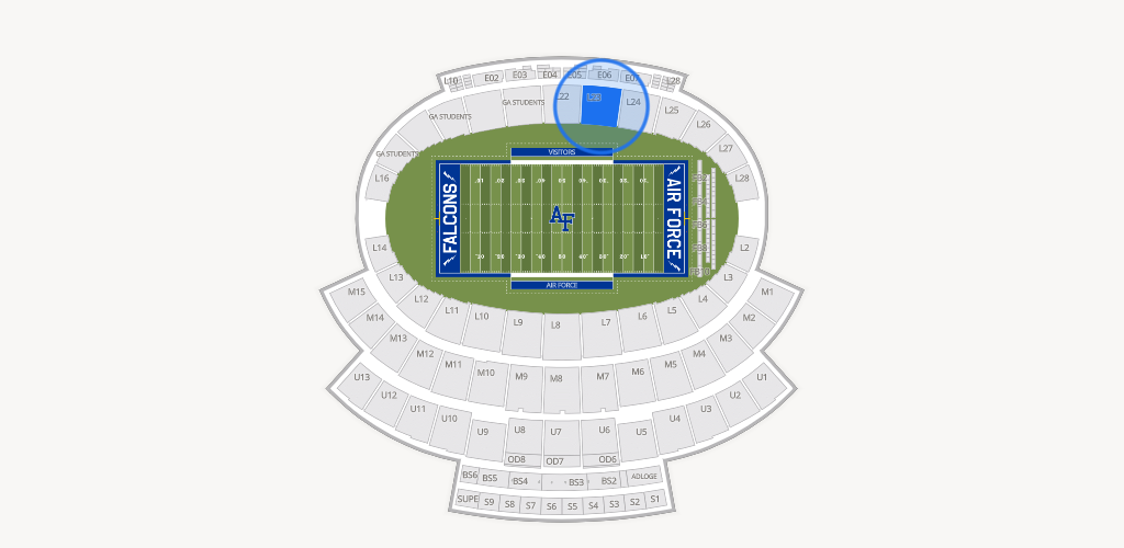Falcon Stadium Seating Chart