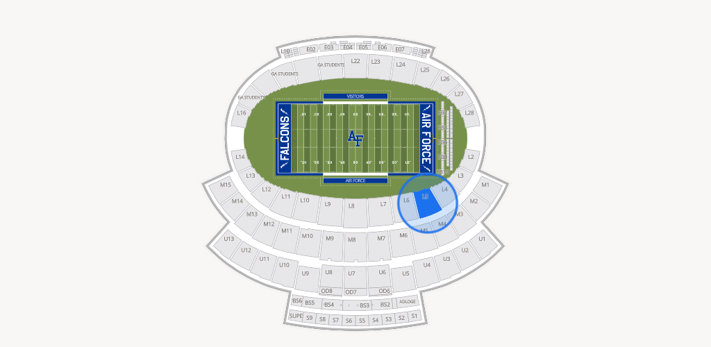 Falcon Stadium Seating Chart