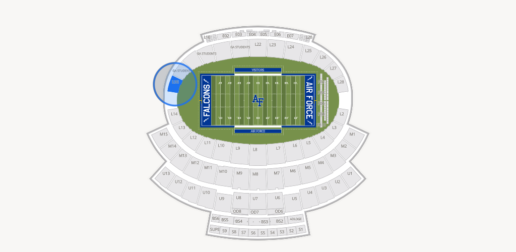 Falcon Stadium Seating Chart