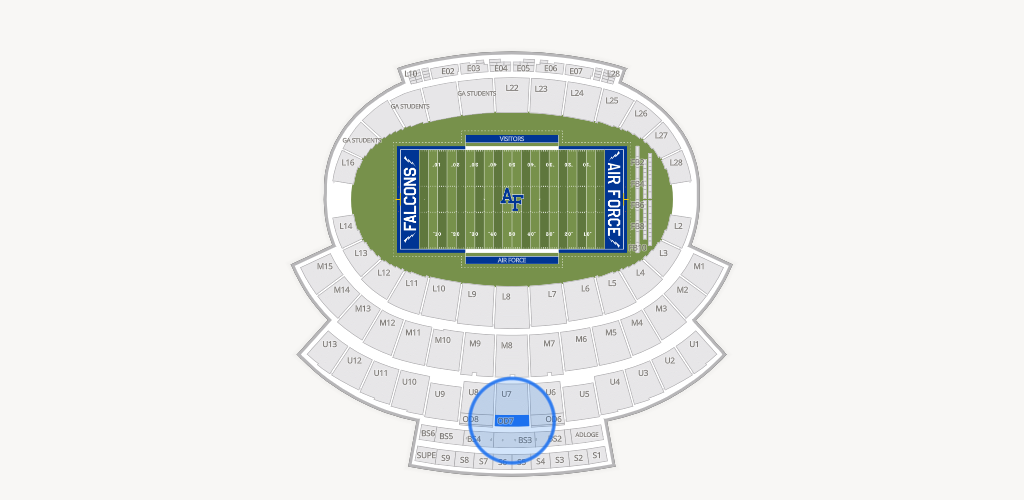 Falcon Stadium Seating Chart