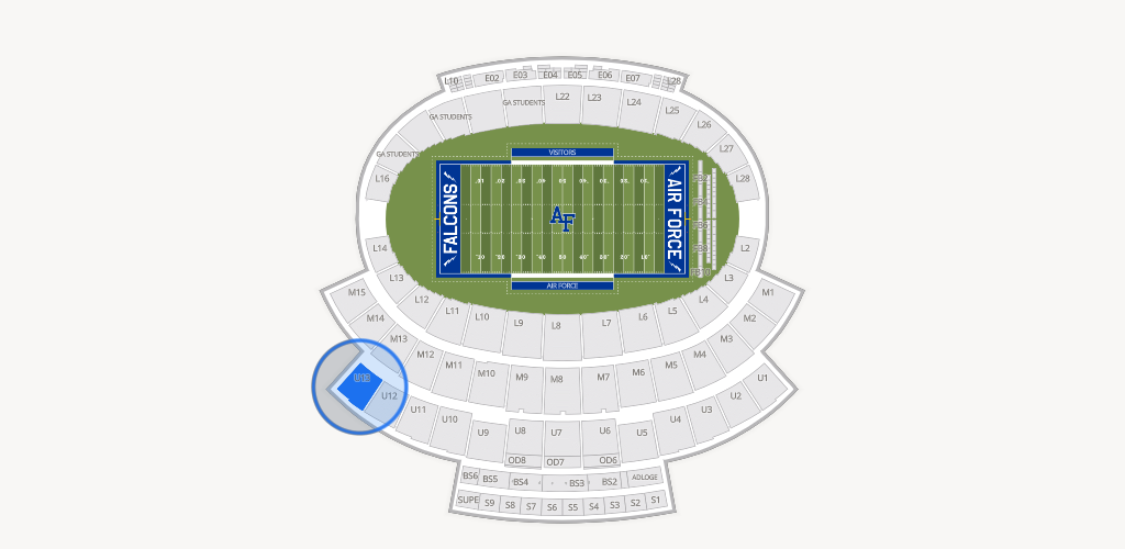 Falcon Stadium Seating Chart