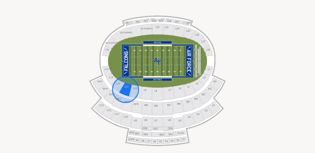 Falcon Stadium Seating Chart