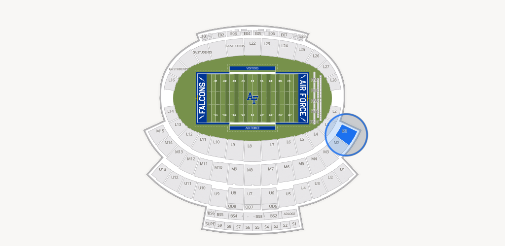 Falcon Stadium Seating Chart