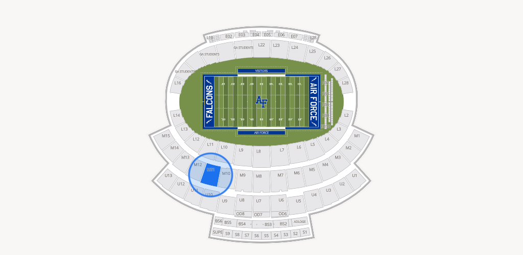 Falcon Stadium Seating Chart