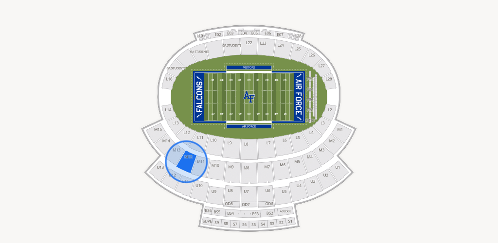 Falcon Stadium Seating Chart