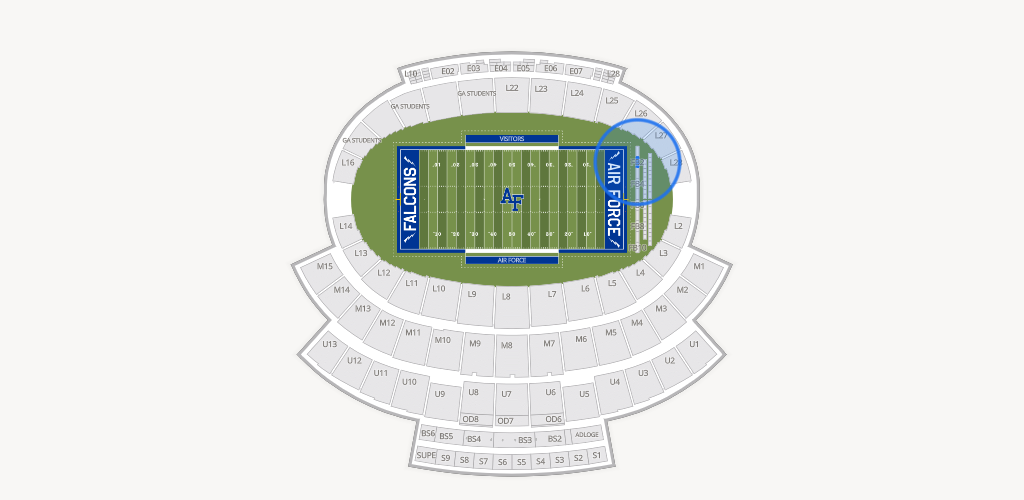 Falcon Stadium Seating Chart