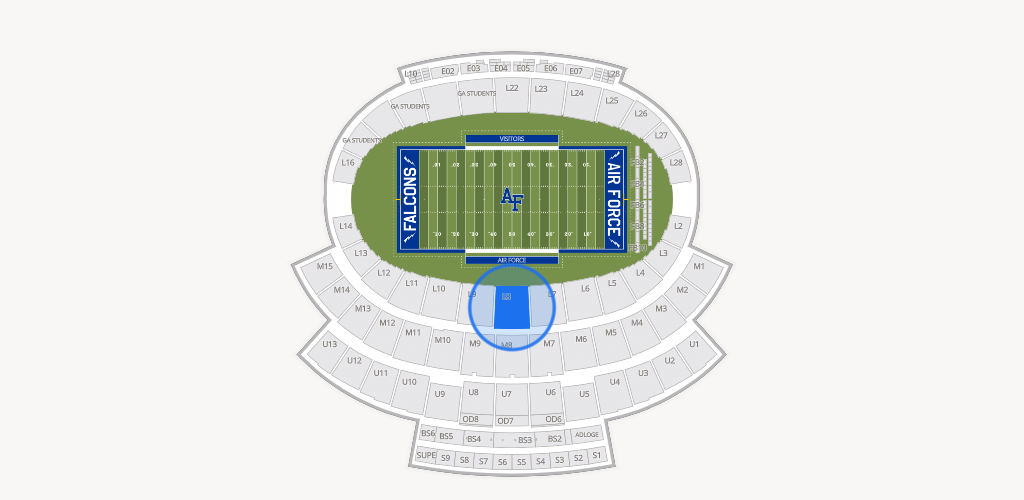 Falcon Stadium Seating Chart