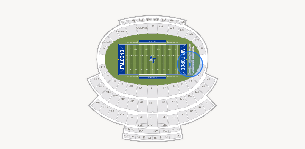 Falcon Stadium Seating Chart