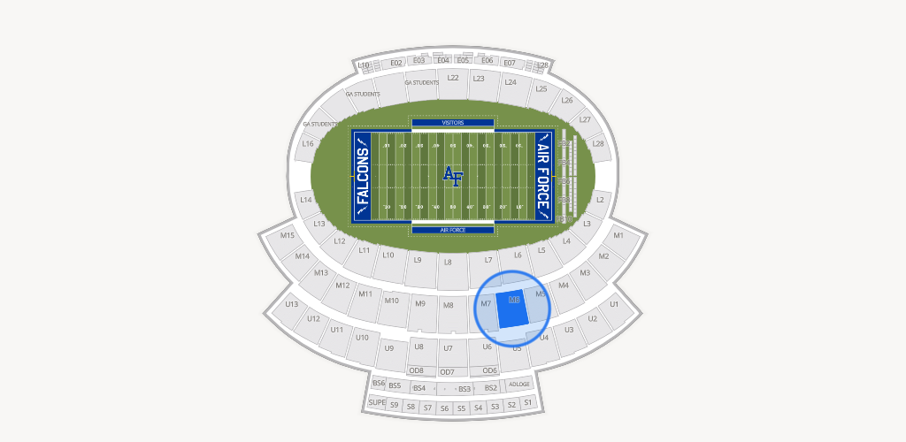 Falcon Stadium Seating Chart