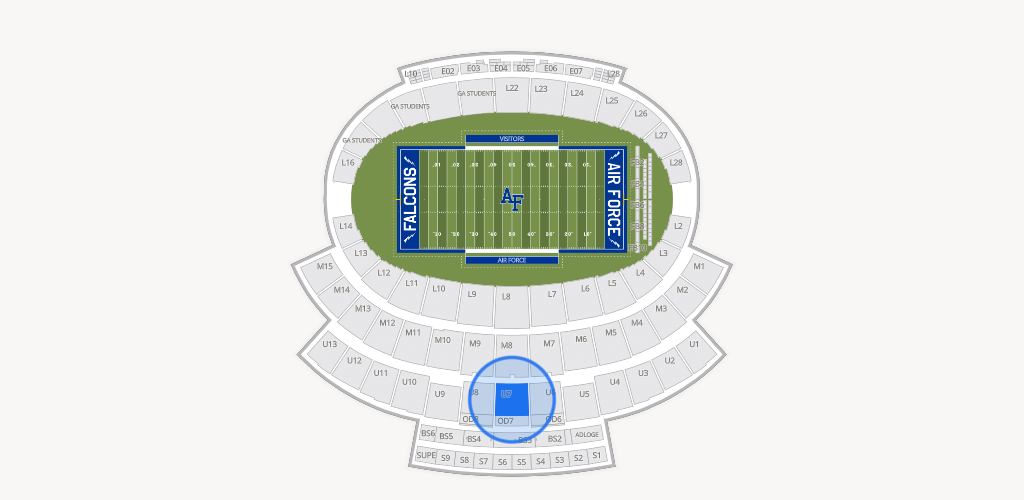 Falcon Stadium Seating Chart