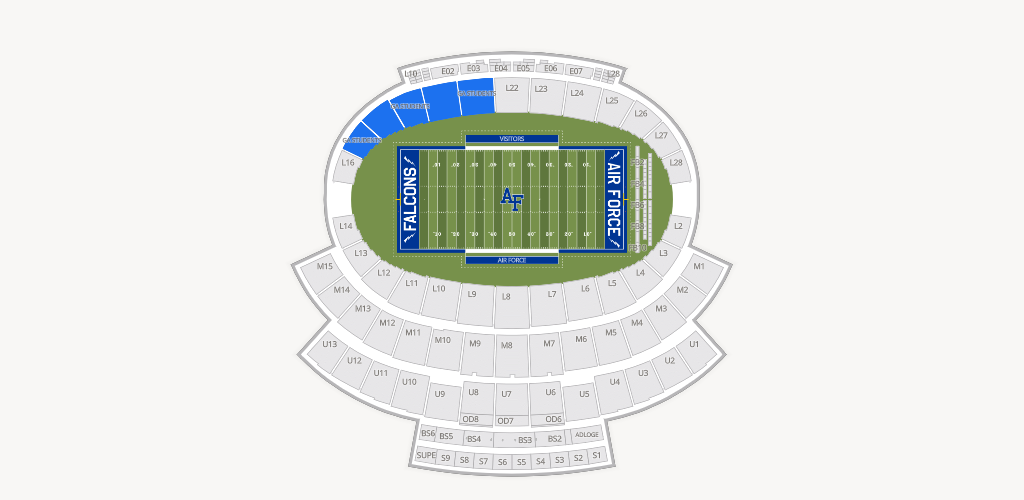 Falcon Stadium Seating Chart
