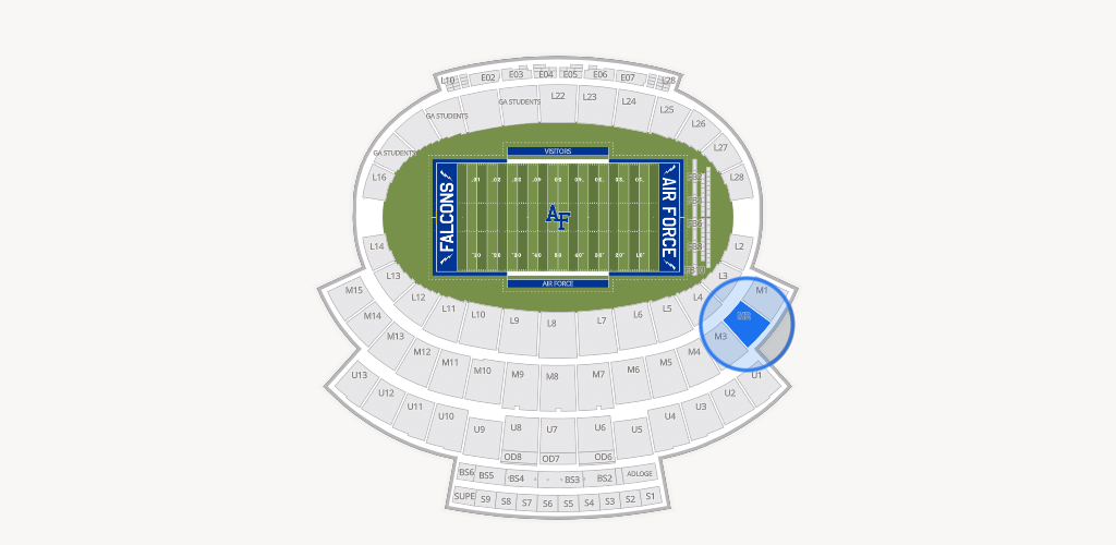 Falcon Stadium Seating Chart