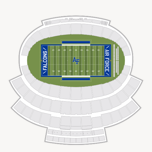 Falcon Stadium seating chart