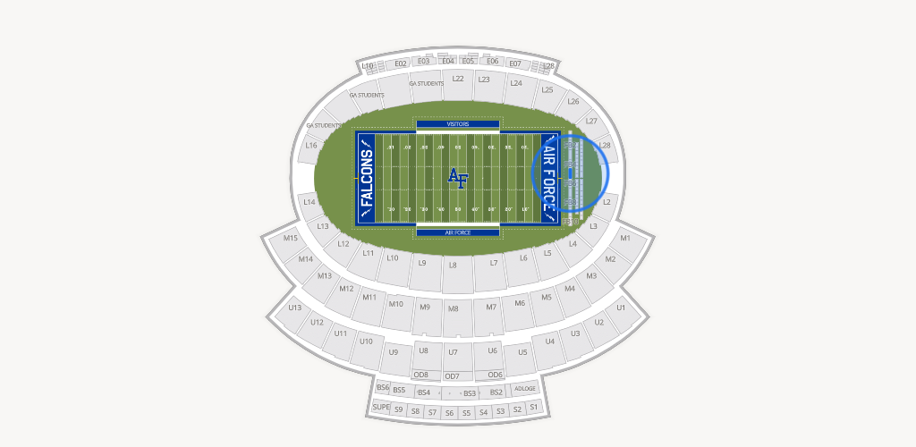Falcon Stadium Seating Chart
