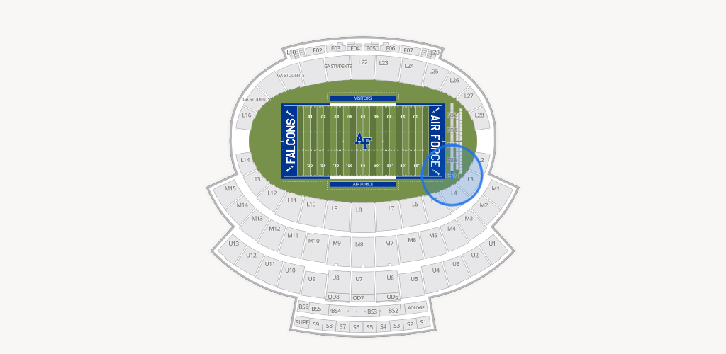 Falcon Stadium Seating Chart