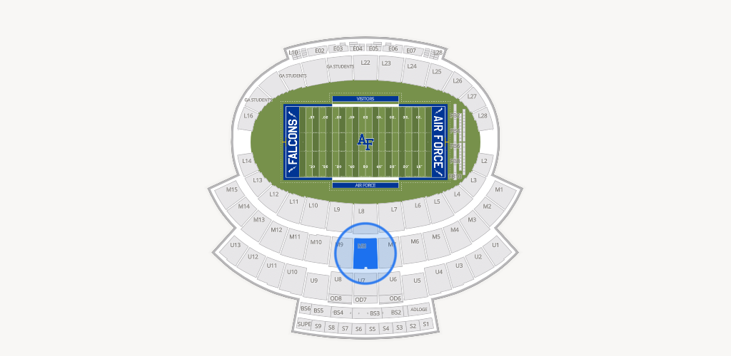 Falcon Stadium Seating Chart