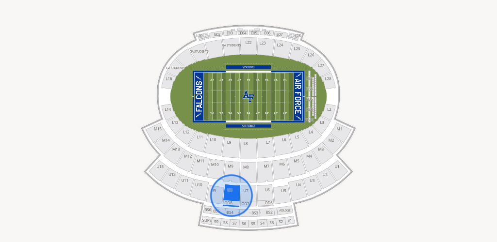 Falcon Stadium Seating Chart