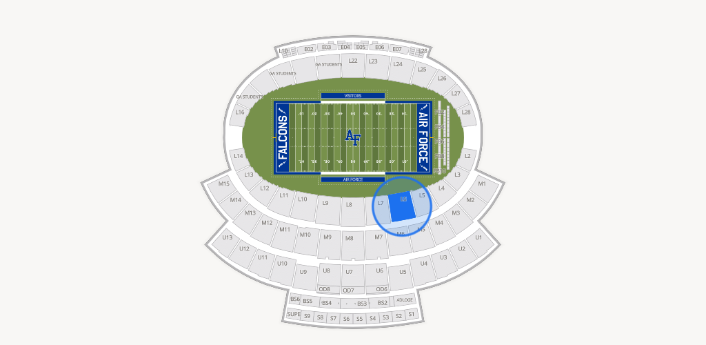 Falcon Stadium Seating Chart