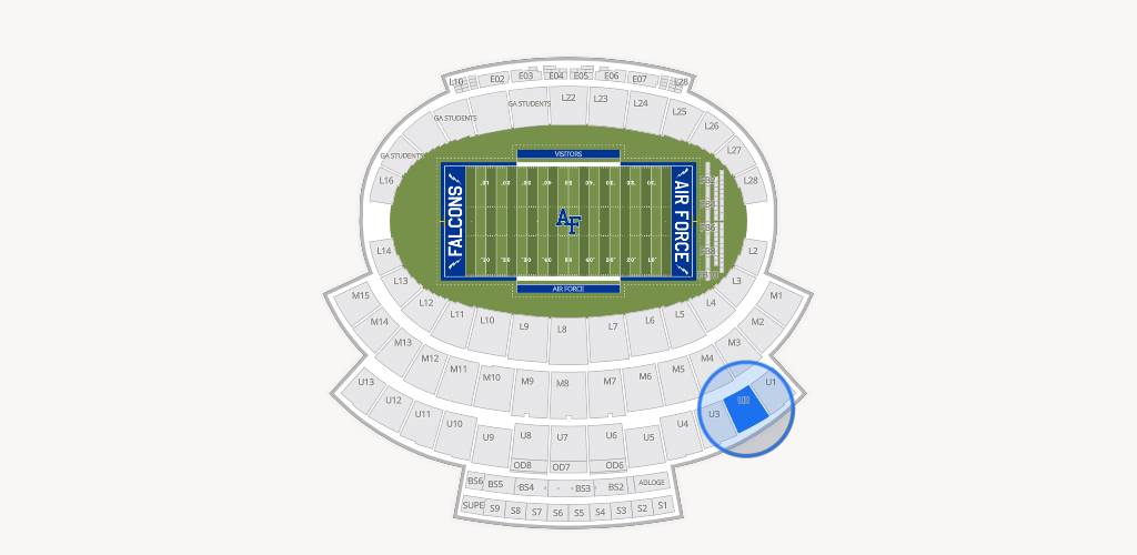 Falcon Stadium Seating Chart